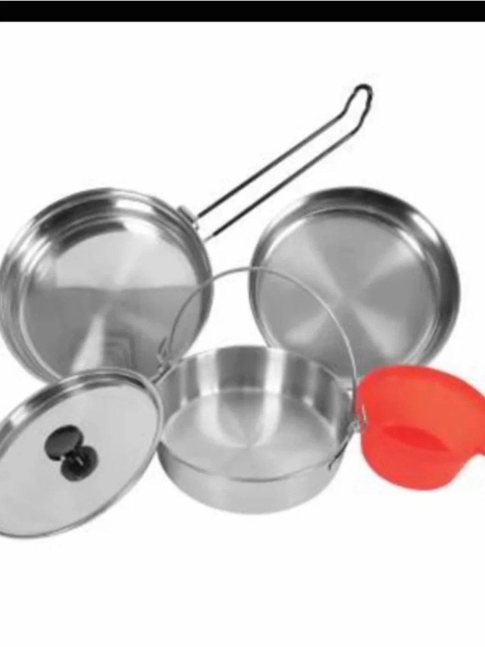 5 Piece Mess Kit Aluminium Scout Cadet Campfire Camping Cook Set...